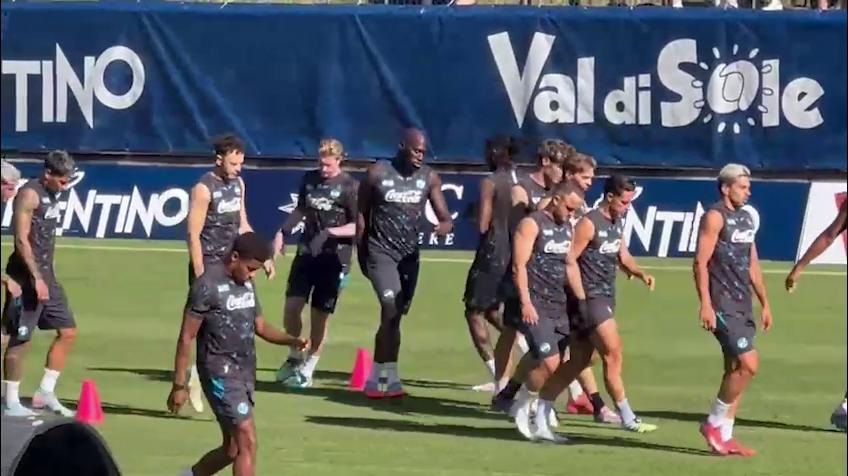 Napoli, il duro lavoro di De Bruyne e Lukaku
