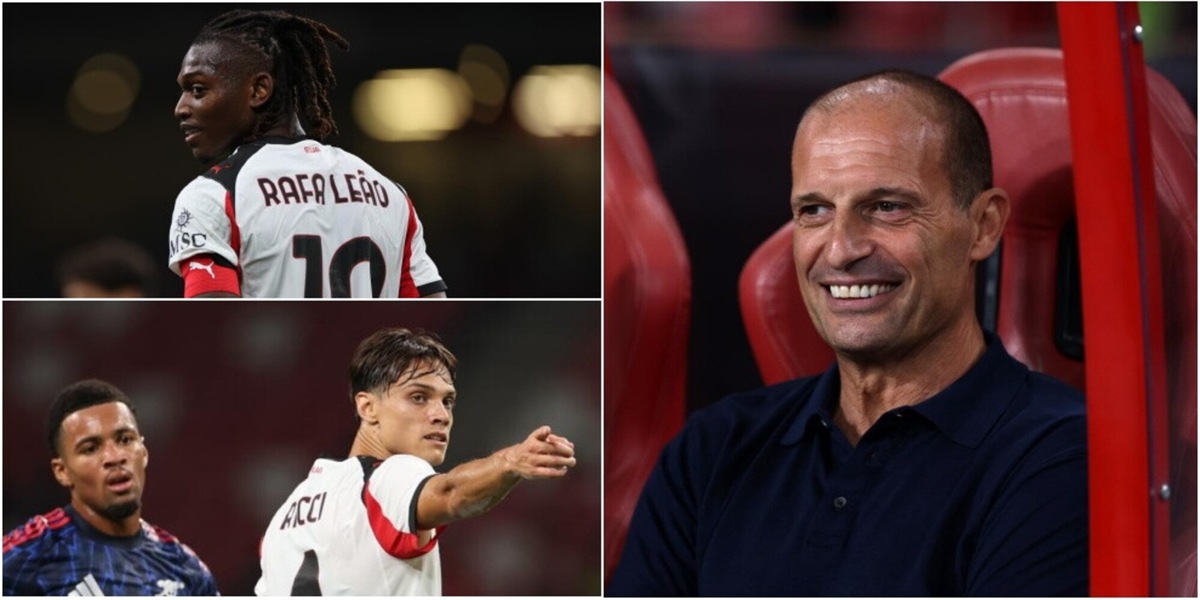 Milan, inizia contro l'Arsenal la nuova era Allegri: Leao centravanti e capitano, esordio per Ricci