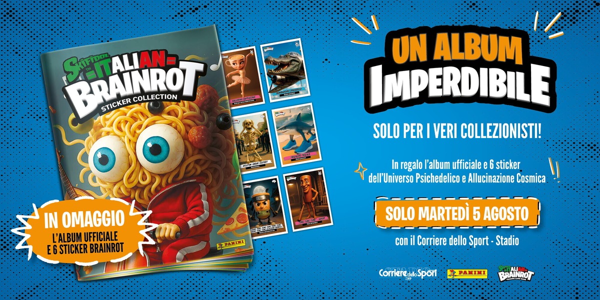 Arriva l’album ufficiale Panini Skifidoll Italian Brainrot – Sticker collection!