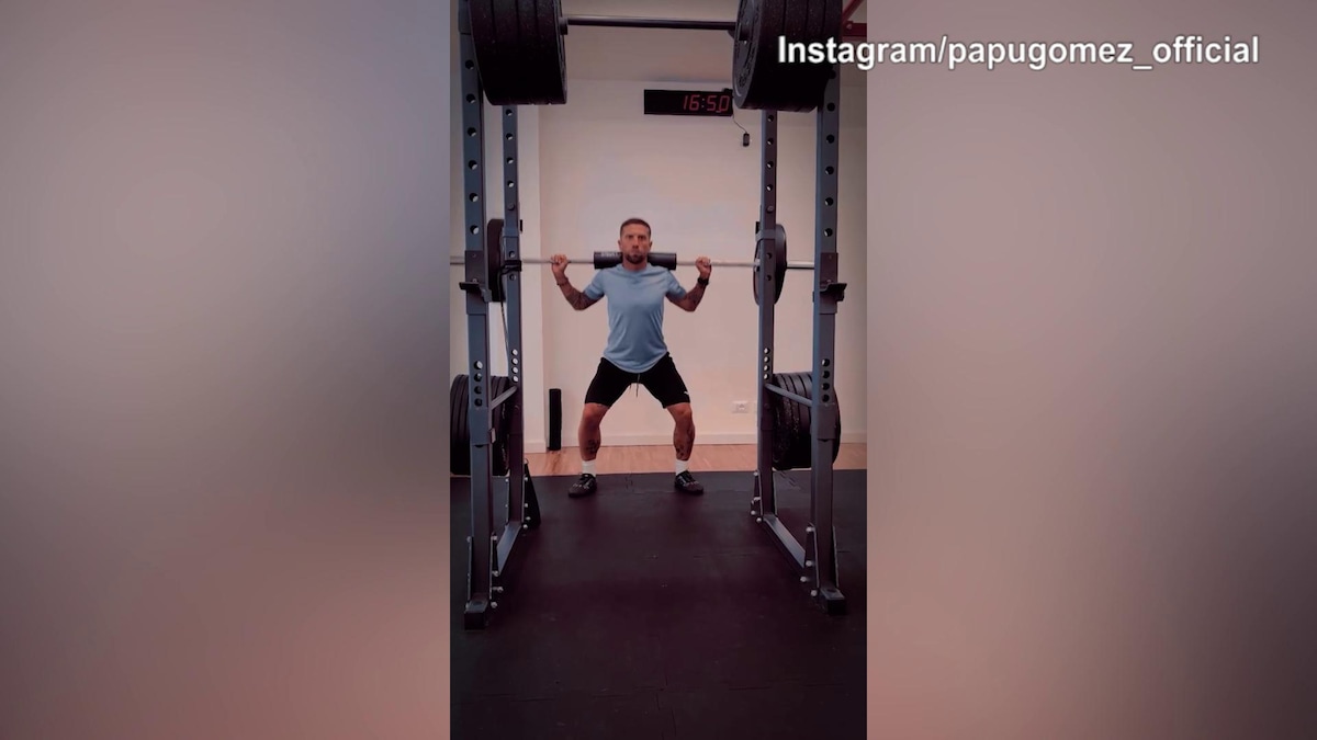 Padova, guarda Gomez come si allena in palestra