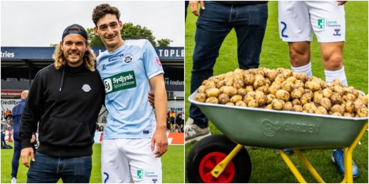 Clamoroso in Danimarca: c'è un giocatore che a fine partita vince 55 chili di patate