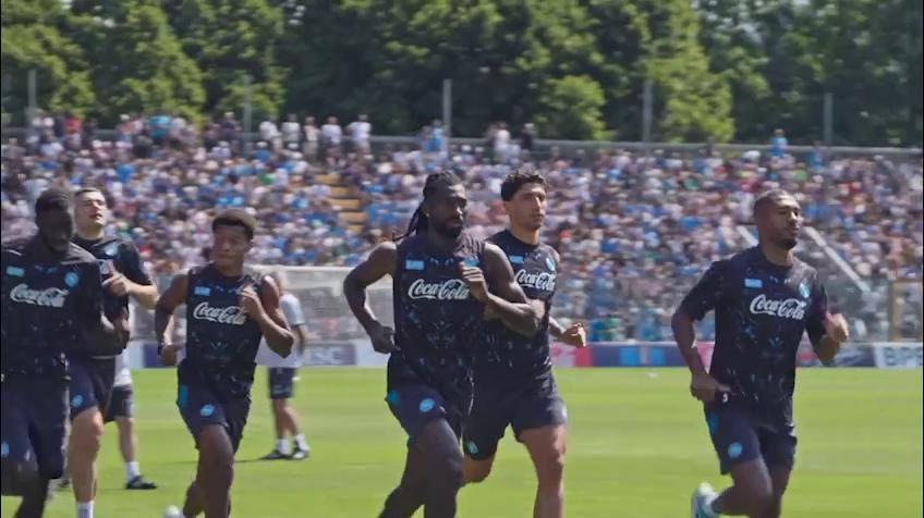 Napoli, ultimo allenamento per Simeone