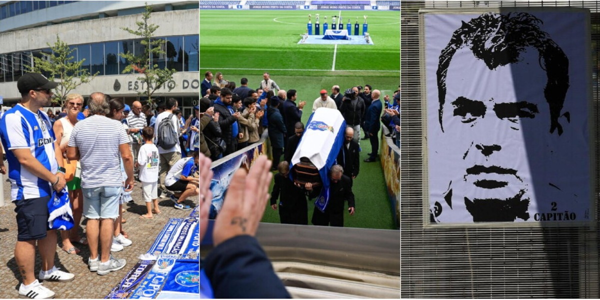 Jorge Costa, l'emozionante tributo dei tifosi del Porto allo stadio Dragao