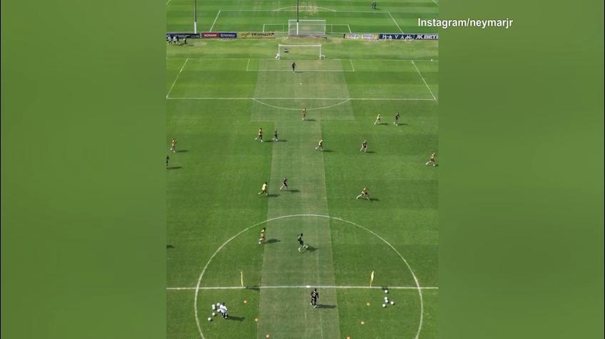 Neymar, il gol visto dal drone è spettacolare