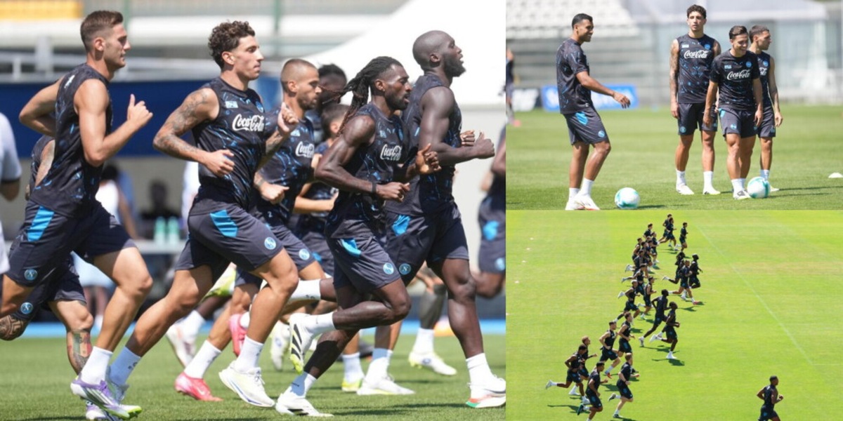 Di Lorenzo e Lukaku guidano il Napoli, Raspadori sereno tra mercato e lavoro