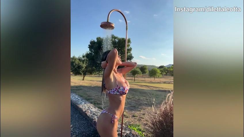 Diletta Leotta, l'ultima doccia manda in visibilio i fan