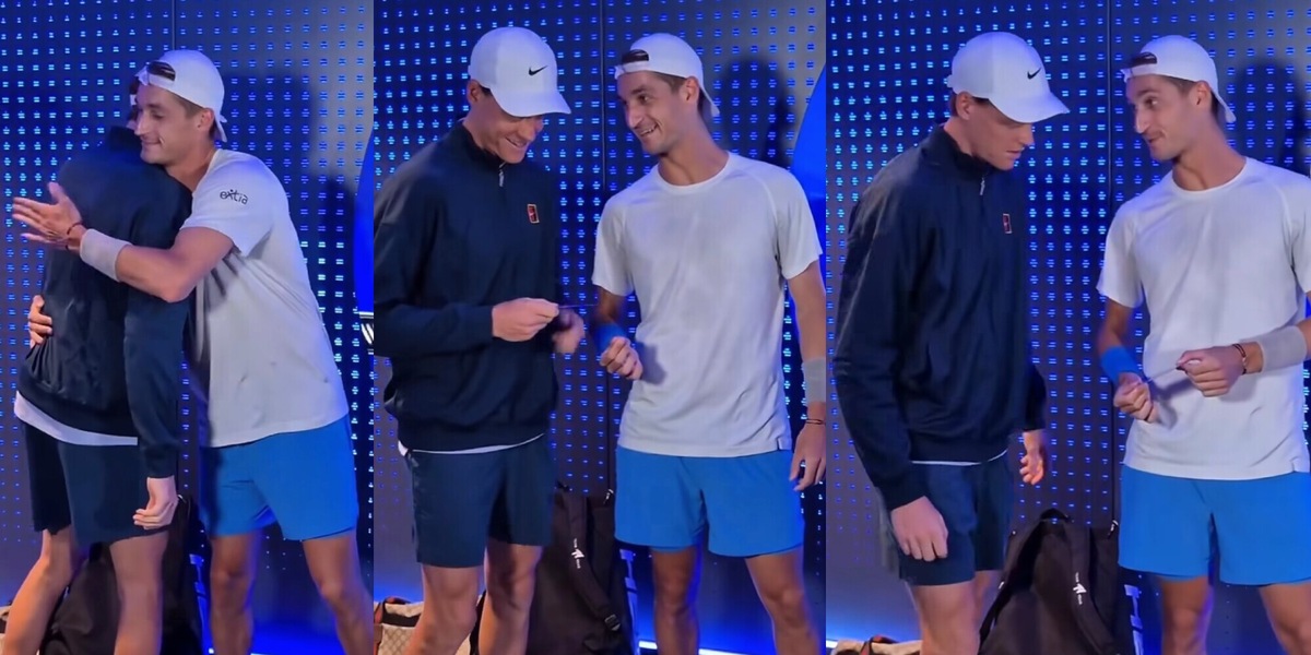 Pazzesco Atmane, regalo a sorpresa a Sinner nel tunnel di Cincinnati prima della semifinale