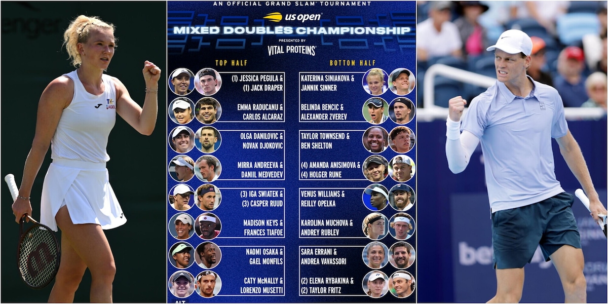 Colpo Sinner! Ecco chi è la nuova compagna di doppio agli Us Open