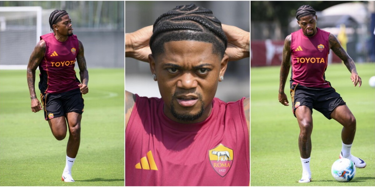 Roma, l'allenamento di Bailey prima dell'infortunio: tutte le foto