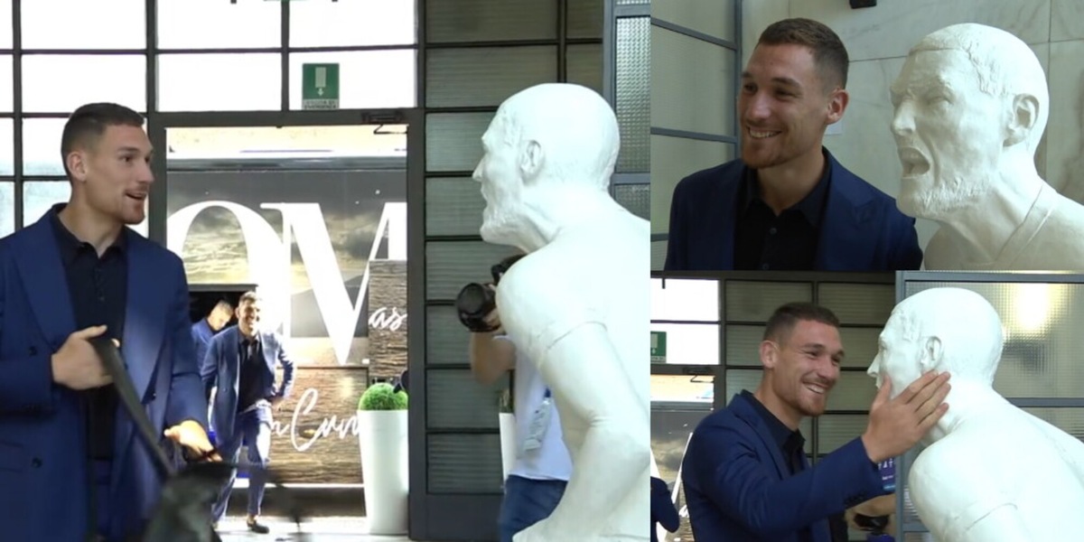 Gabrielloni arriva per giocare Como-Lazio e trova... la sua statua! La reazione e la promessa di Fabregas