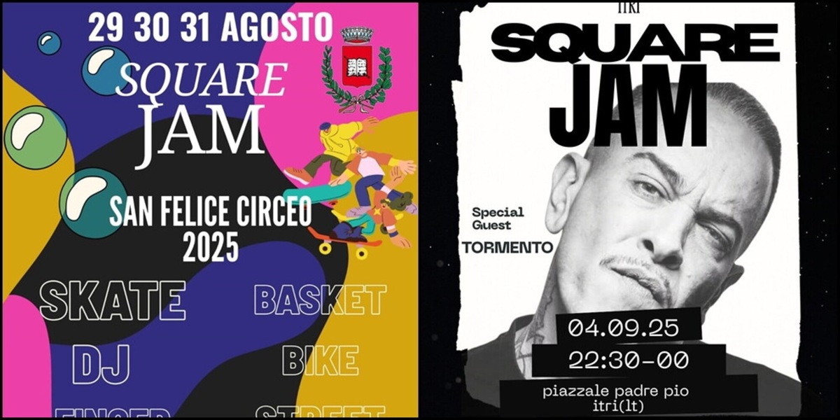 Lo Square Jam arriva nel Pontino: tutte le date