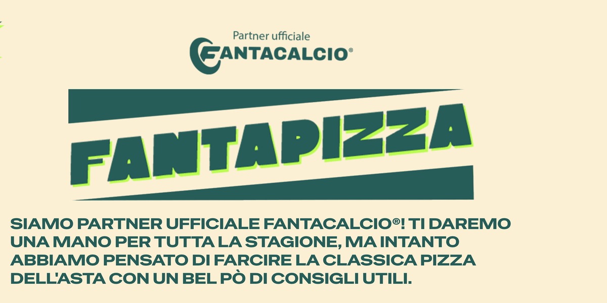 SisalTipster partner ufficiale di Fantacalcio® per i prossimi anni. Il progetto Fantapizza apre la stagione