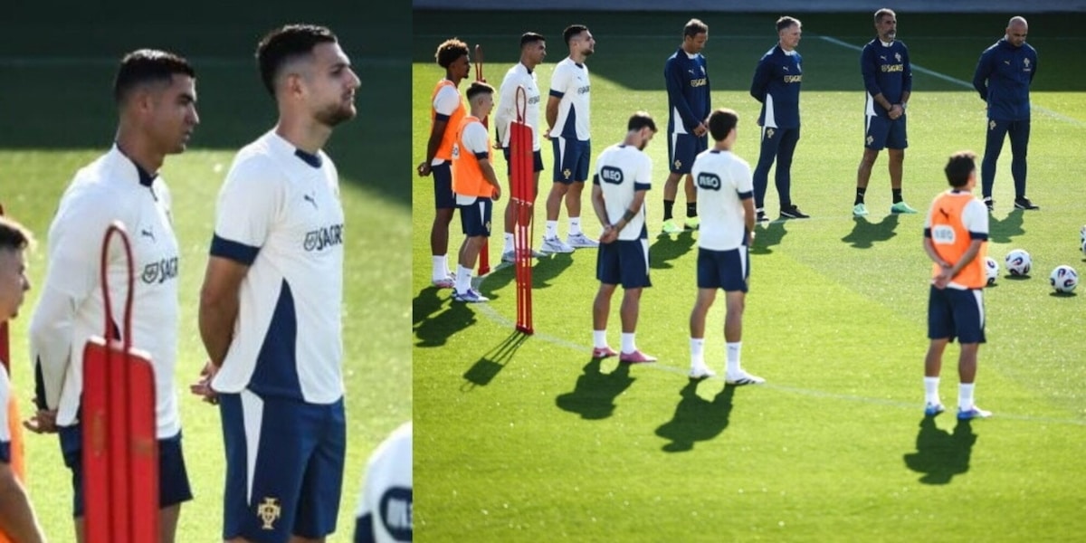 Cristiano Ronaldo e il Portogallo commossi in campo per la tragedia della funicolare di Lisbona