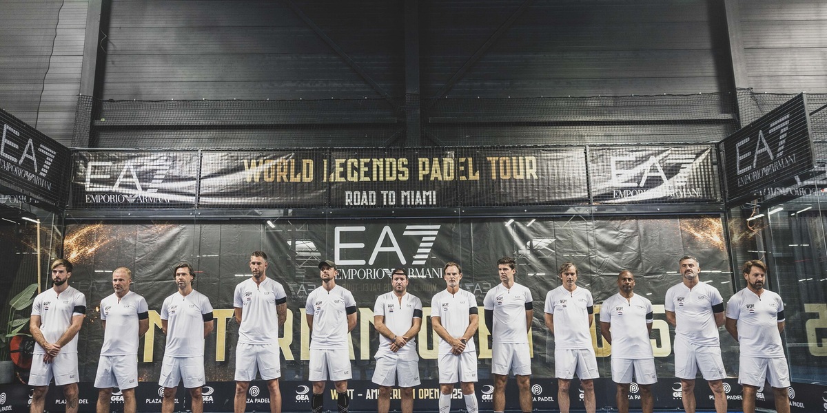 EA7 World Legends Padel Tour, il commosso ricordo per Armani