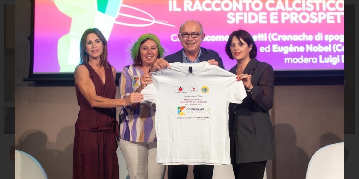 All'Università di Pisa il Premio “Costruiamo Gentilezza nello Sport”