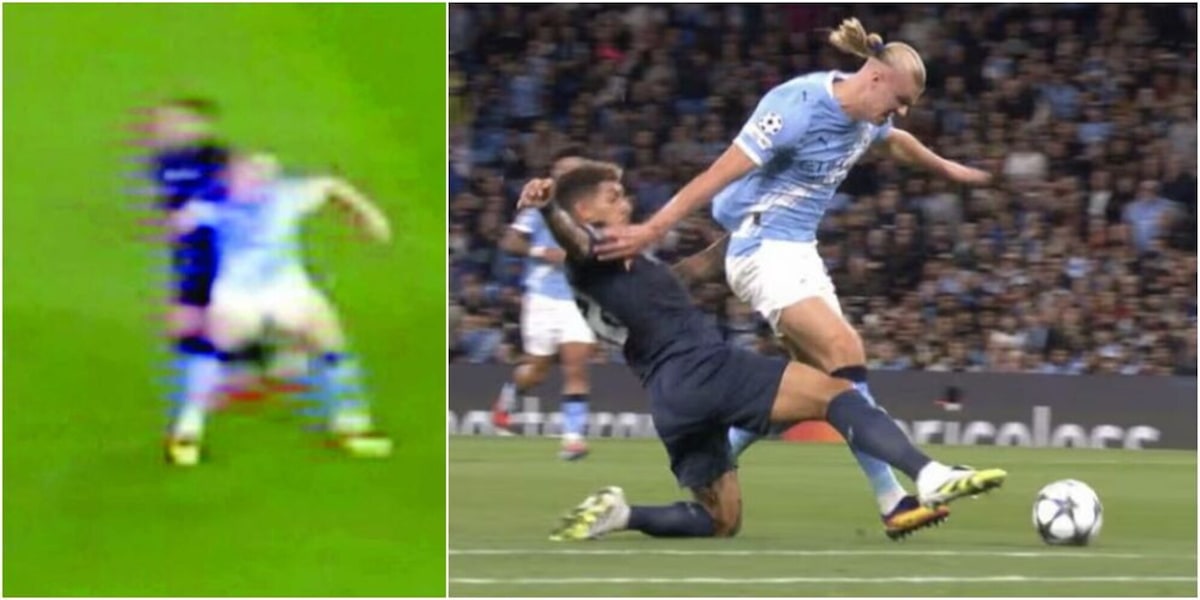 Moviola City-Napoli: arbitro da incubo. C'era un fallo di Haaland sul rosso