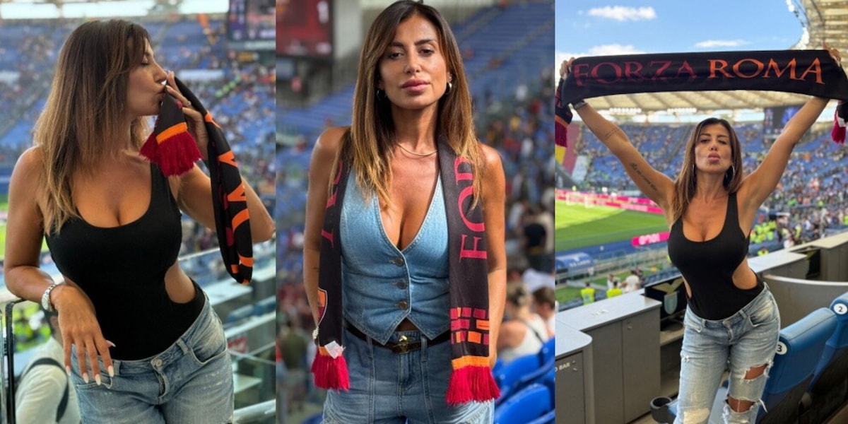 Roberta Pedrelli, che festa per la vittoria della Roma nel derby