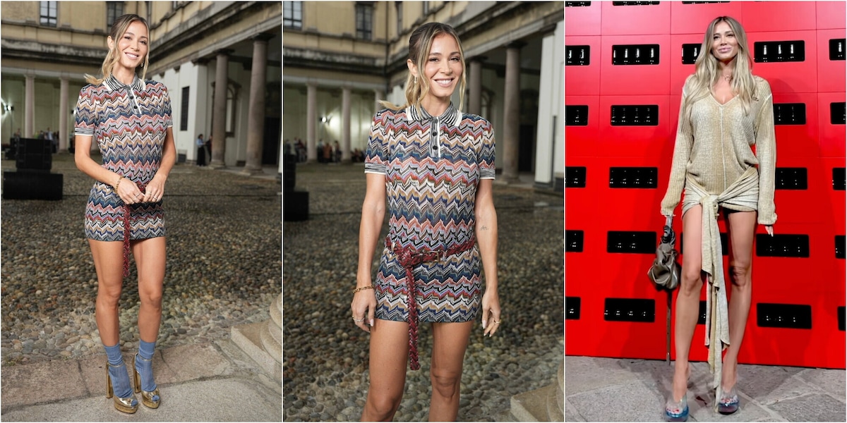 Diletta Leotta, che stile alla Fashion Week di Milano