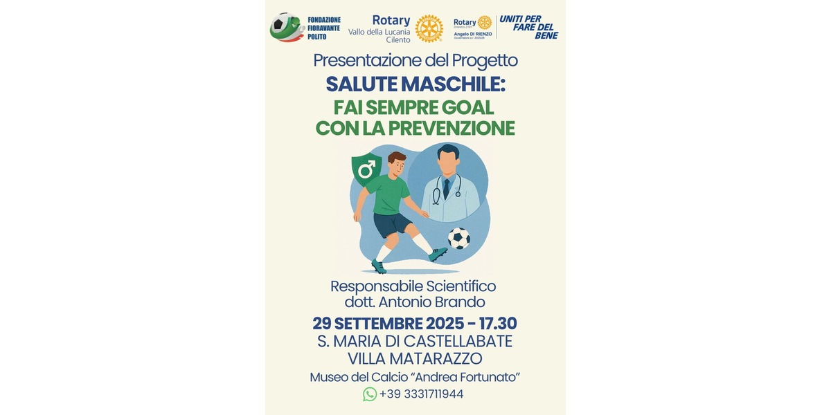 “Salute Maschile: fai sempre goal con la prevenzione”: l'evento della Fondazione Polito