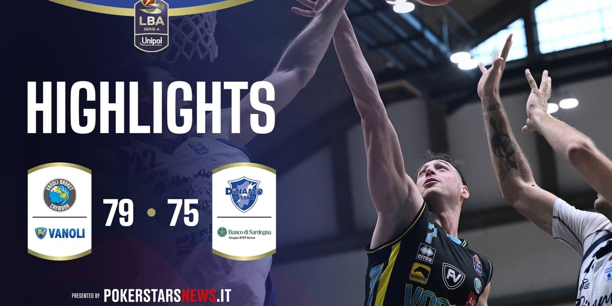 Vanoli Basket Cremona - Banco di Sardegna Sassari  | PokerstarsNews Highlights Serie A Unipol 2025/2026