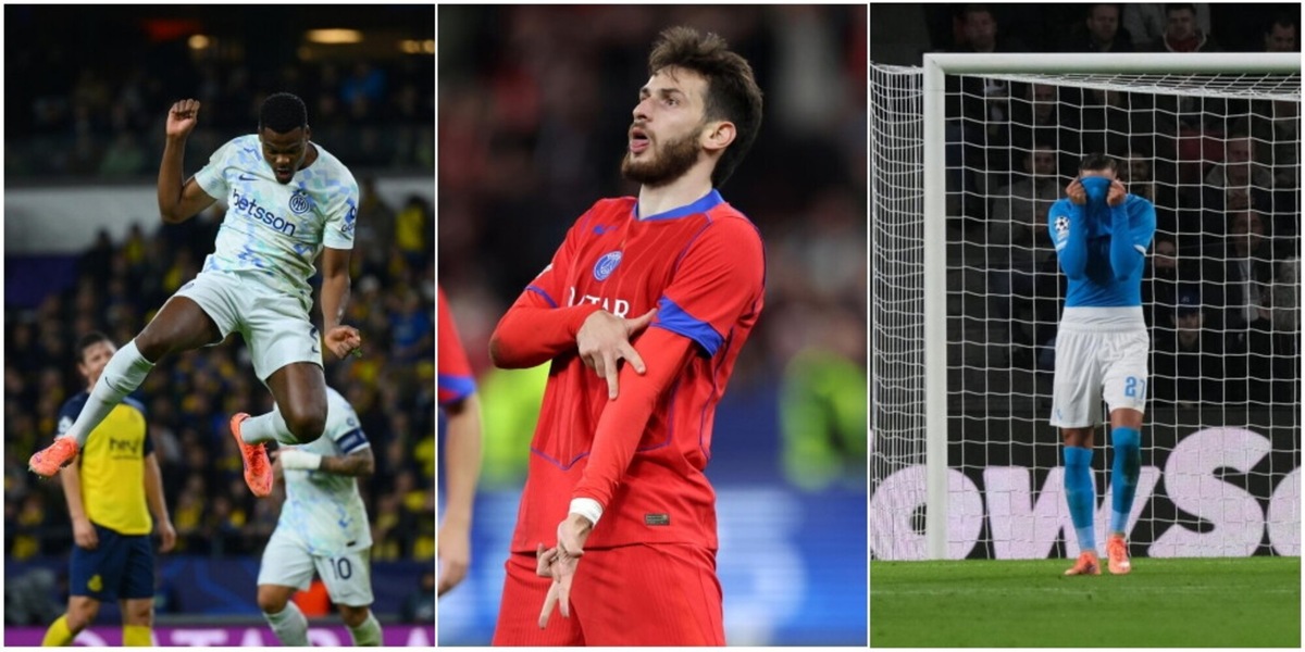 La classifica di Champions League aggiornata dopo le partite di Napoli e Inter: cosa cambia