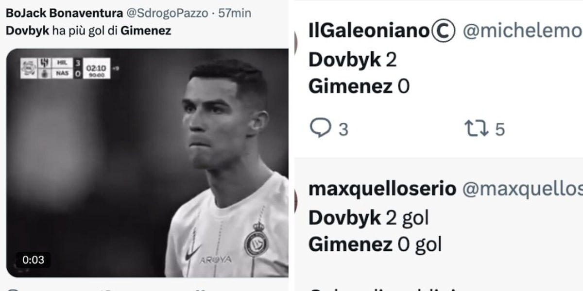 Dovbyk segna e i tifosi del Milan impazziscono con Gimenez: "Manchi solo tu!"