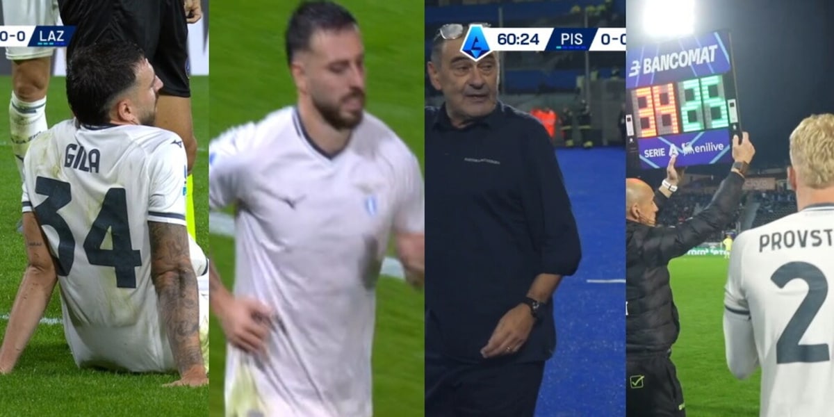 Lazio, Gila costretto a uscire dal campo: Sarri reagisce male ma il motivo è davvero 'urgente'