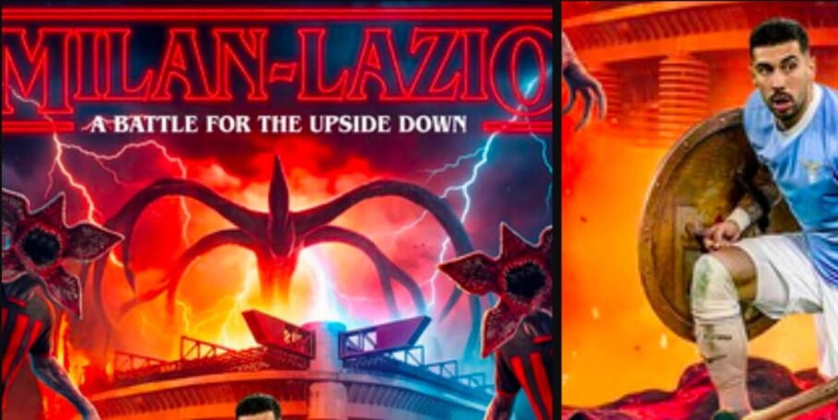 Milan-Lazio come Stranger Things, la presentazione social esalta i tifosi. E i giocatori del Milan diventano…
