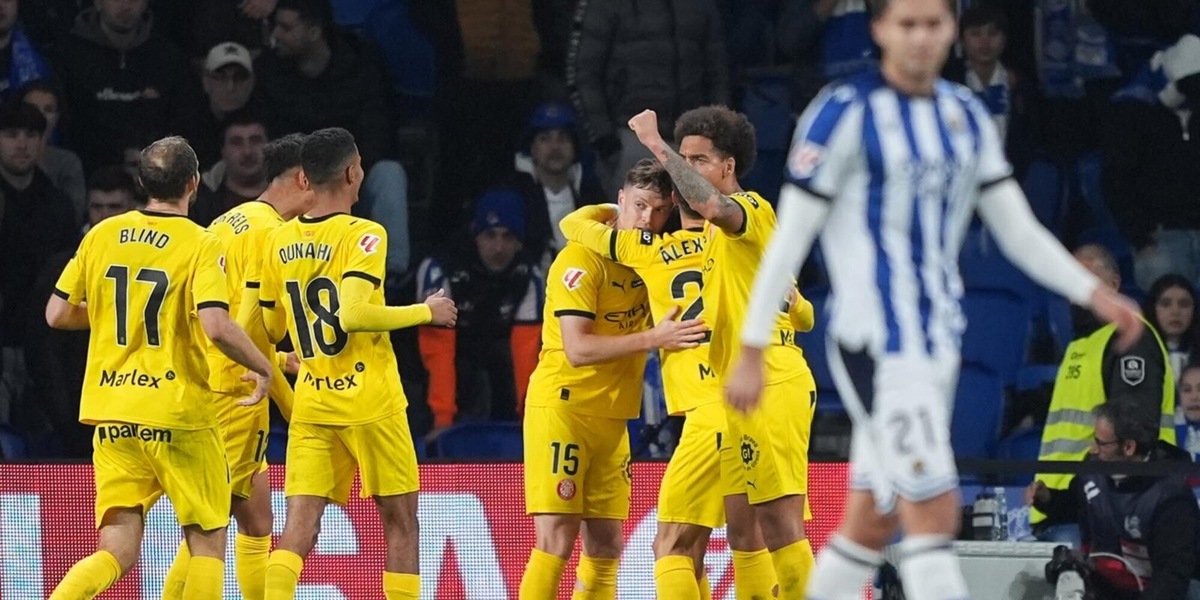 Liga, colpaccio Girona in casa della Real Sociedad