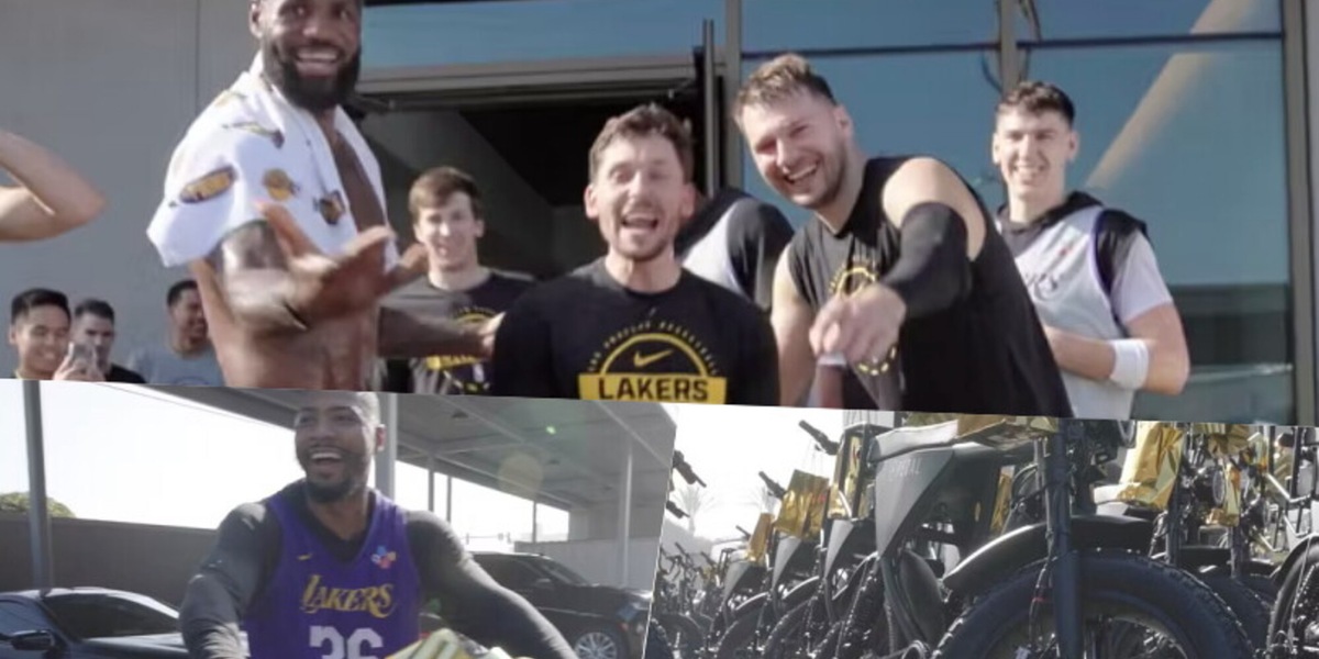 Nba, Doncic regala ai Lakers oltre 100 bici per Natale: il prezzo è pazzesco