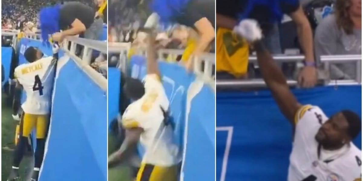 Shock in Nfl, il giocatore degli Steelers prende a pugni uno spettatore e poi gioca la partita come se nulla fosse!