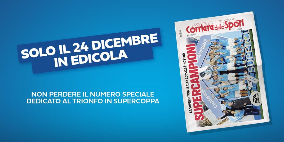 La Supercoppa è del Napoli: il 24 dicembre in edicola c'è il "Grande CDS"