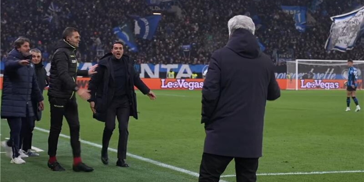 Gasperini e Palladino, scintille e nervi tesi a bordocampo sul finale di Atalanta-Roma: volano parole grosse