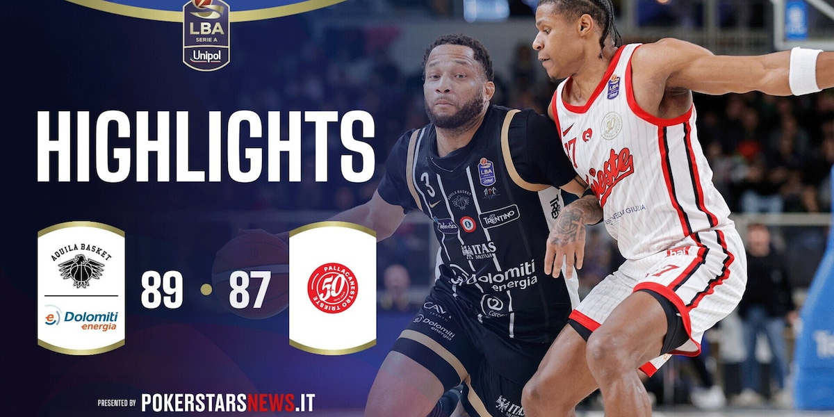 Dolomiti Energia Trentino - Pallacanestro Trieste | PokerstarsNews Highlights Serie A Unipol 2025/2026