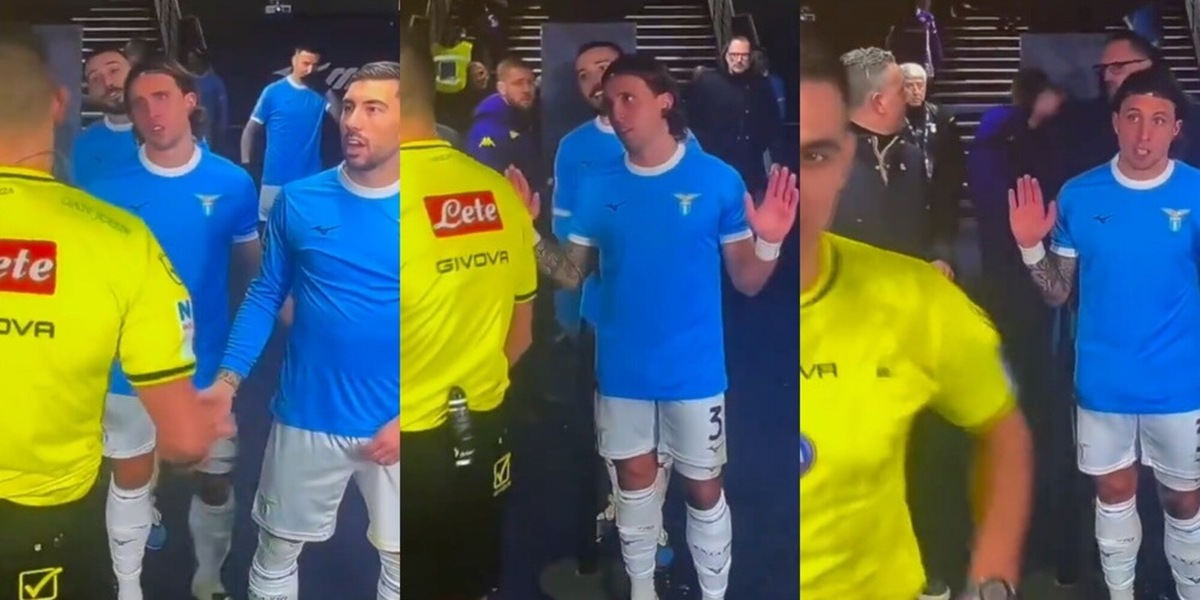 Pellegrini incredulo per il rigore negato alla Lazio: "Imbarazzante, fermatevi". E Sozza risponde