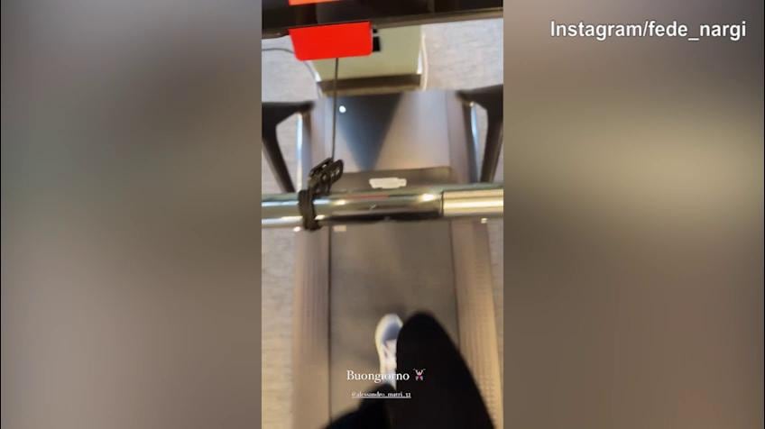 Federica Nargi-Ale Matri, la mattinata inizia in...palestra