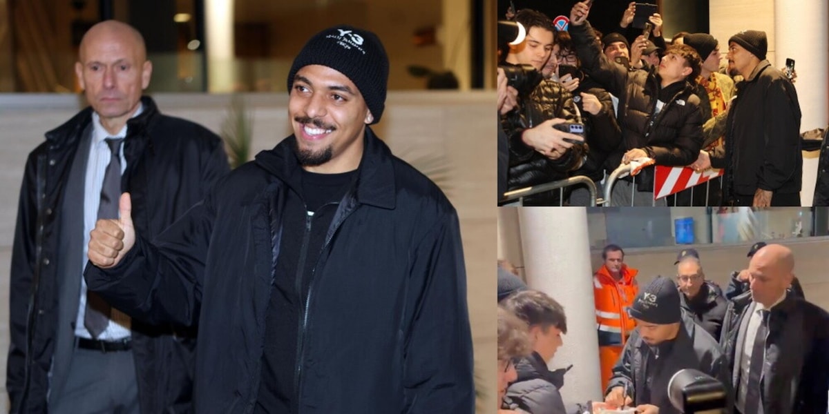 Malen, tutte le foto del suo arrivo a Roma