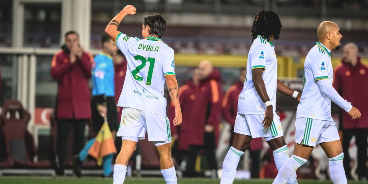 Malen e Dybala show, la Roma batte il Torino 2-0: Gasperini al quarto posto, esordio anche per Robinio Vaz