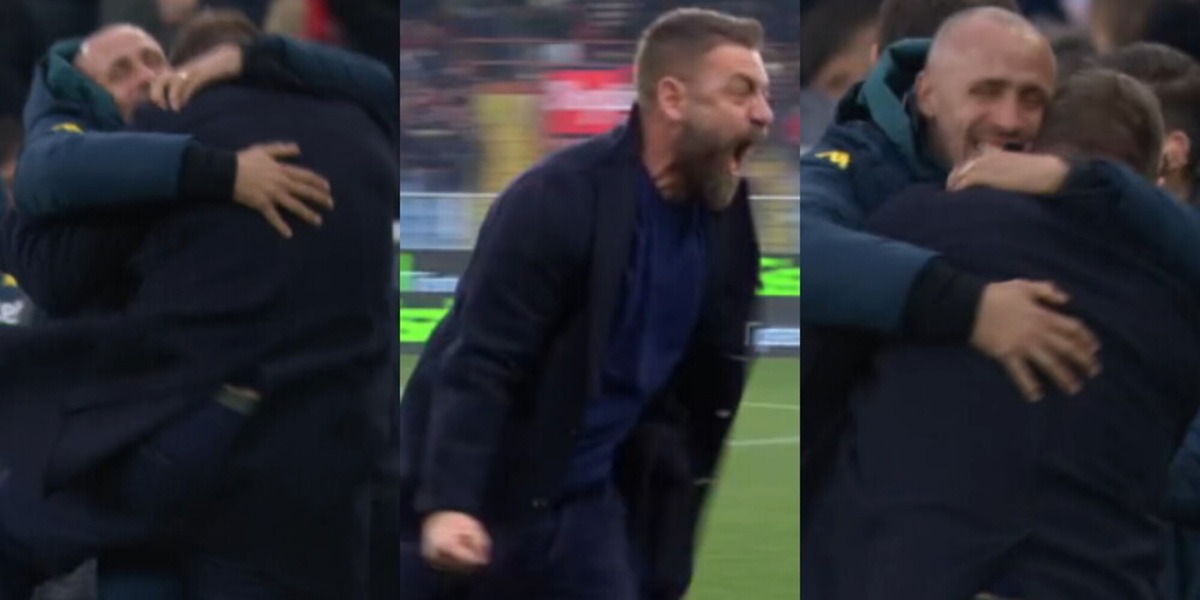 De Rossi, la reazione dopo la vittoria del Genoa in rimonta: esultanza incontenibile e corsa sfrenata