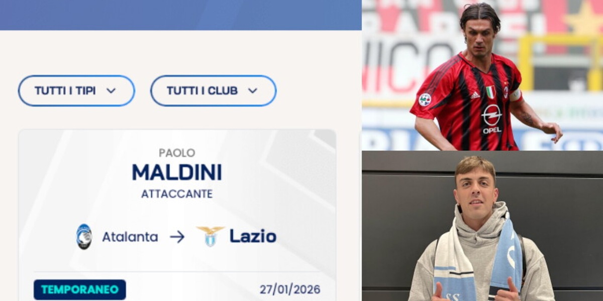 Gaffe della Lega Serie A: "Paolo Maldini" dall’Atalanta alla Lazio