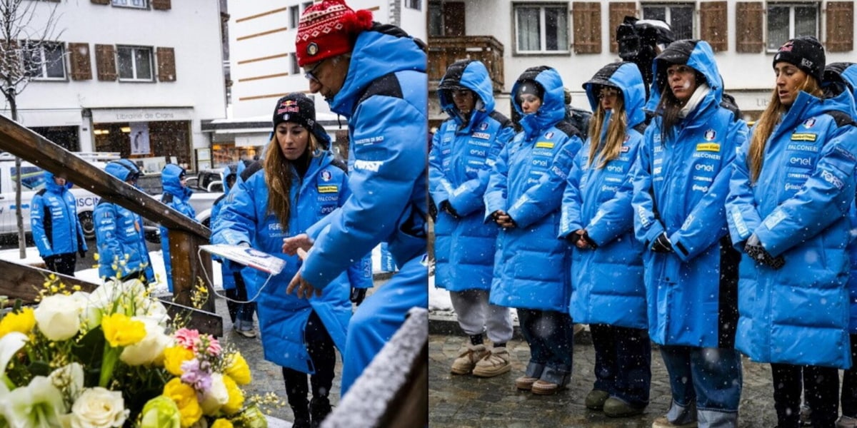 Crans-Montana, il commosso omaggio della Nazionale femminile di sci alle vittime di Capodanno