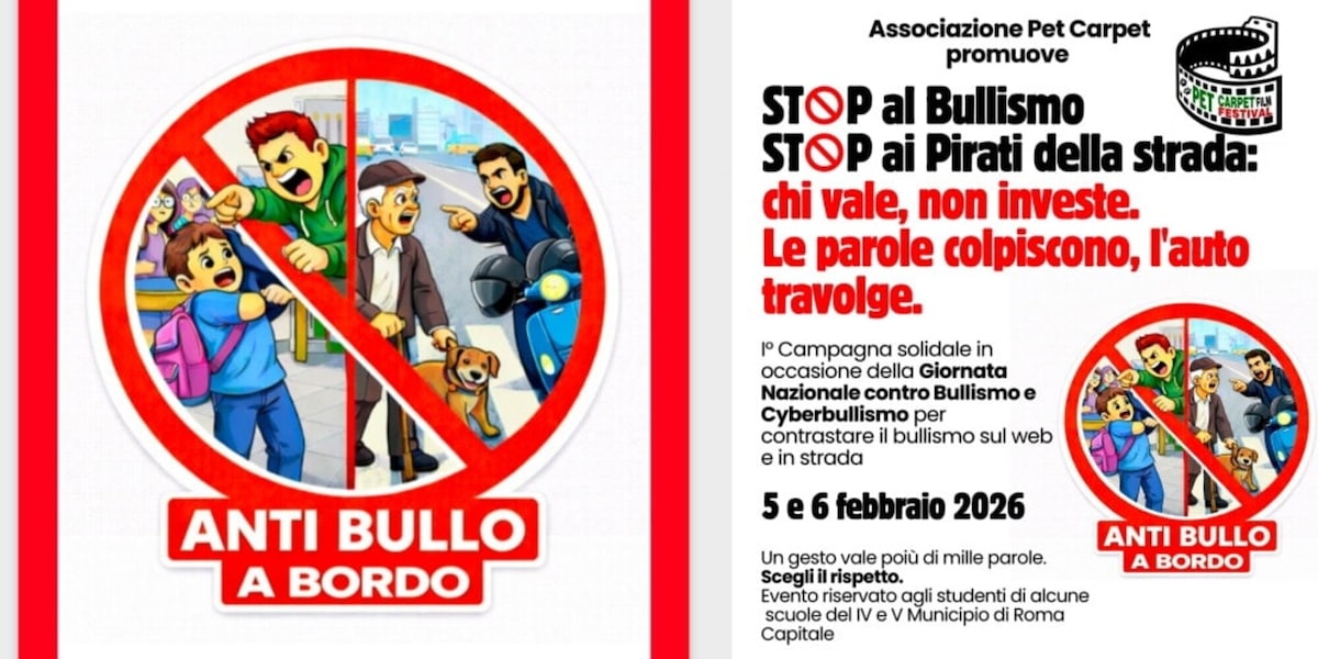 Stop a Bullismo e Pirati della Strada: la campagna nelle scuole