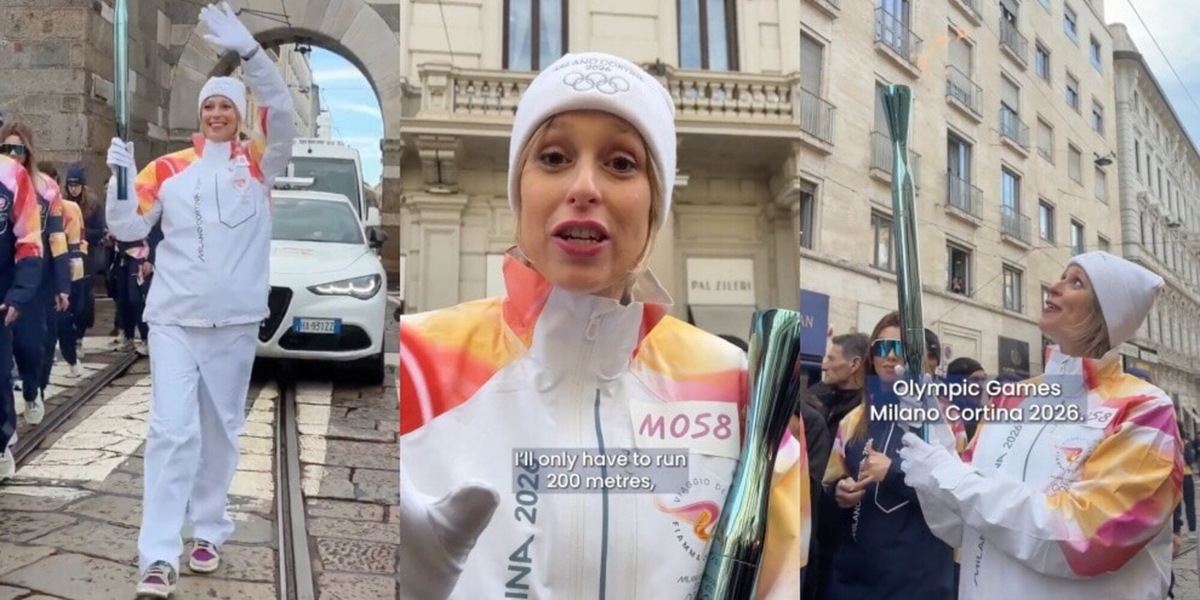 Federica Pellegrini tedofora speciale con il pancione: la battuta sui 200 metri fa impazzire la folla