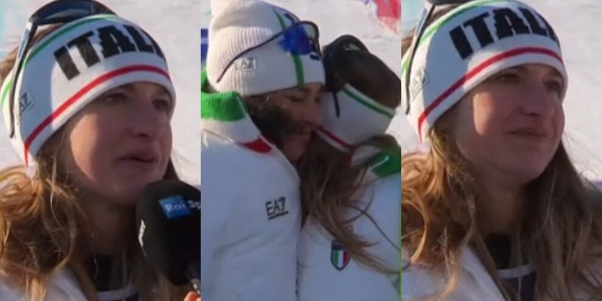 Della Mea, il sogno medaglia sfuma all'ultimo: occhi lucidi e l'abbraccio con Brignone