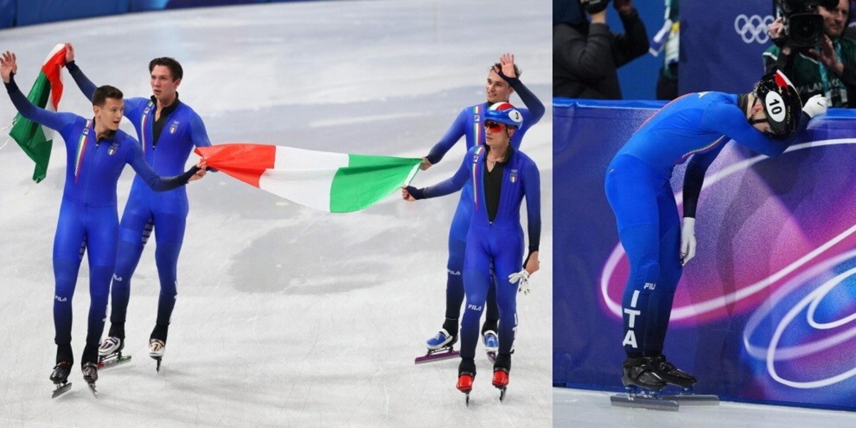 Rivincita Pietro Sighel, è bronzo con la staffetta maschile short track. Niente medaglia per Fontana