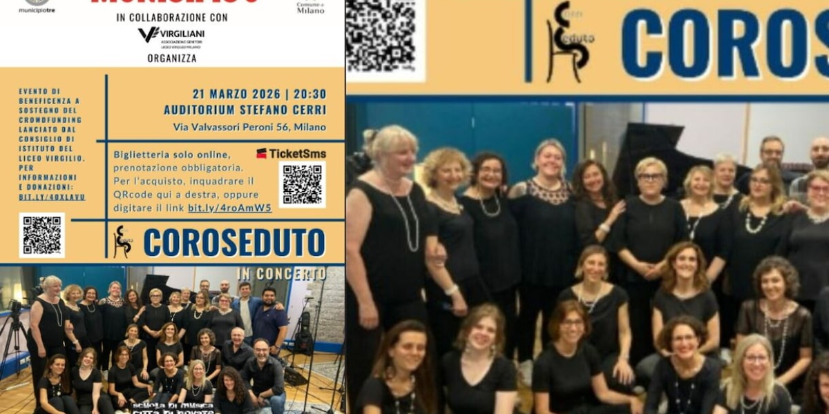 Coroseduto in concerto: musica e solidarietà per i ragazzi del Virgilio feriti a Crans-Montana