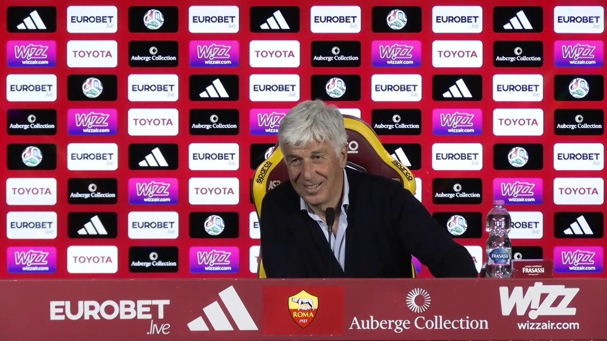 Gasperini: "Io allenatore della Roma a luglio? Me lo auguro"