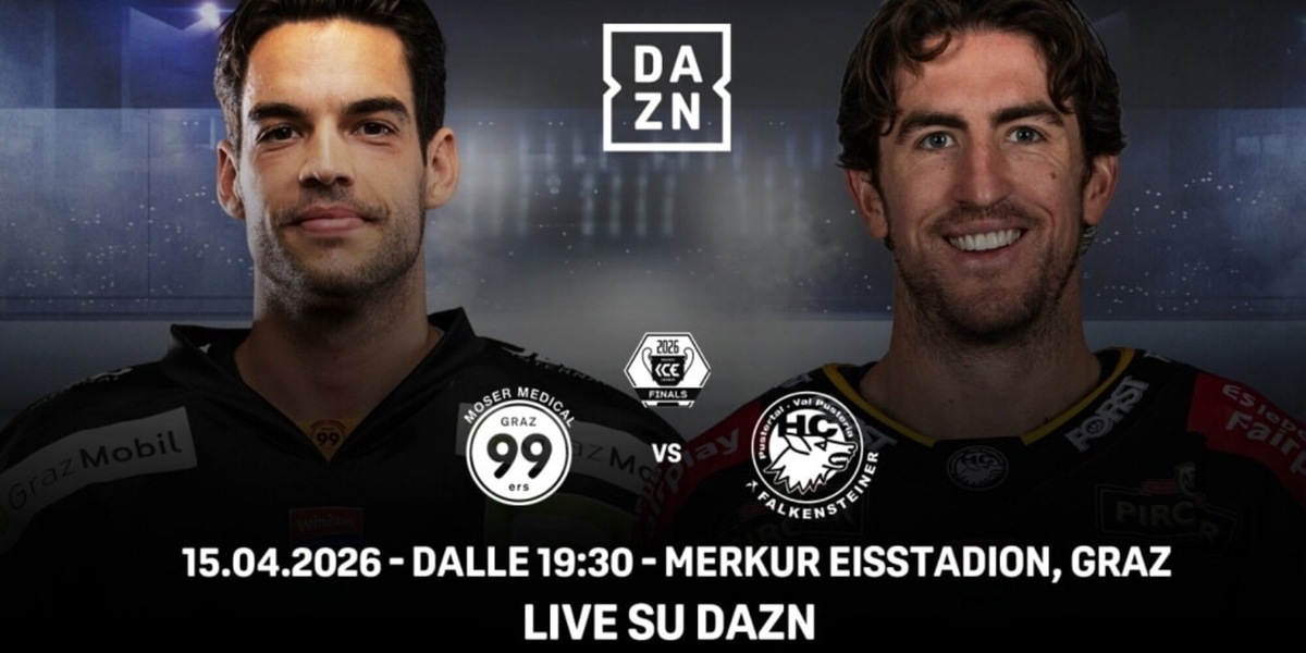 Finale ICE Hockey League, il Pusteria sfida Graz: dove vederla in tv