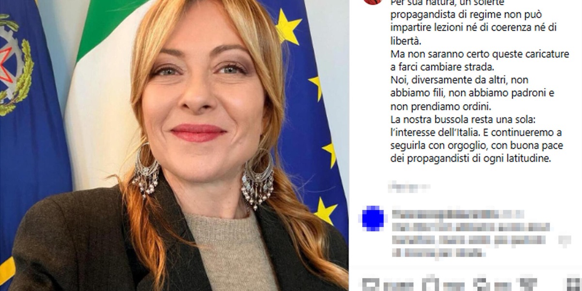 Meloni, 'propagandista di regime non può dare lezioni, non abbiamo padroni'