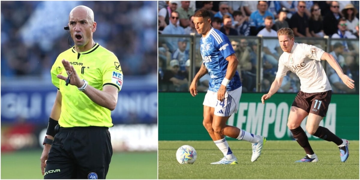 Moviola Como-Napoli, Fabbri si perde solo un fallo di De Bruyne